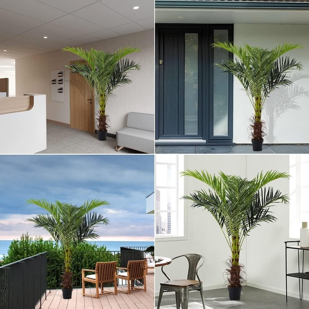 180cm Artificial Areca Palm Tree in Pot Tall Tropical Indoor Outdoor Decoration