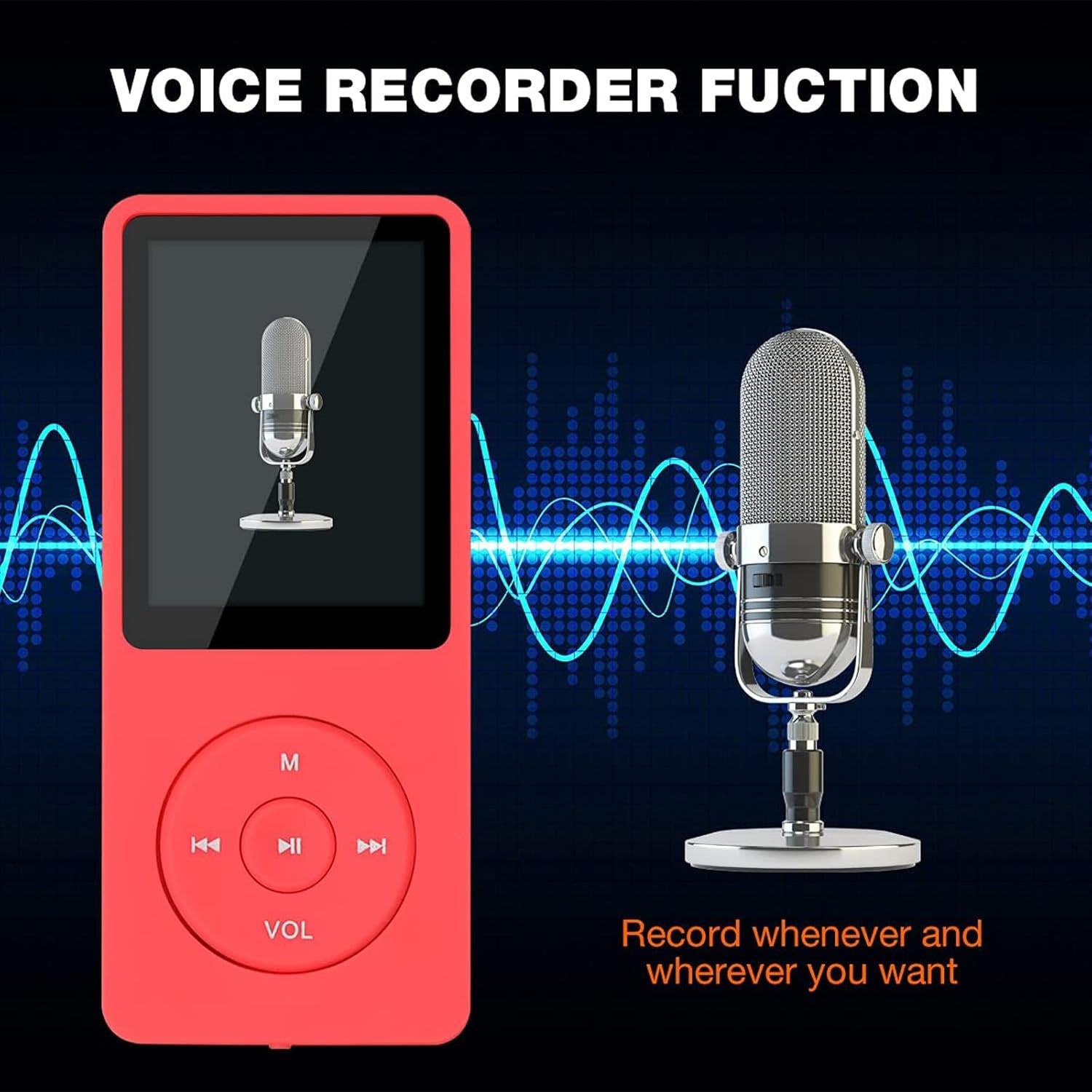 8GB MP3/MP4 Digital Music Player Portable FM Radio Voice Recorder