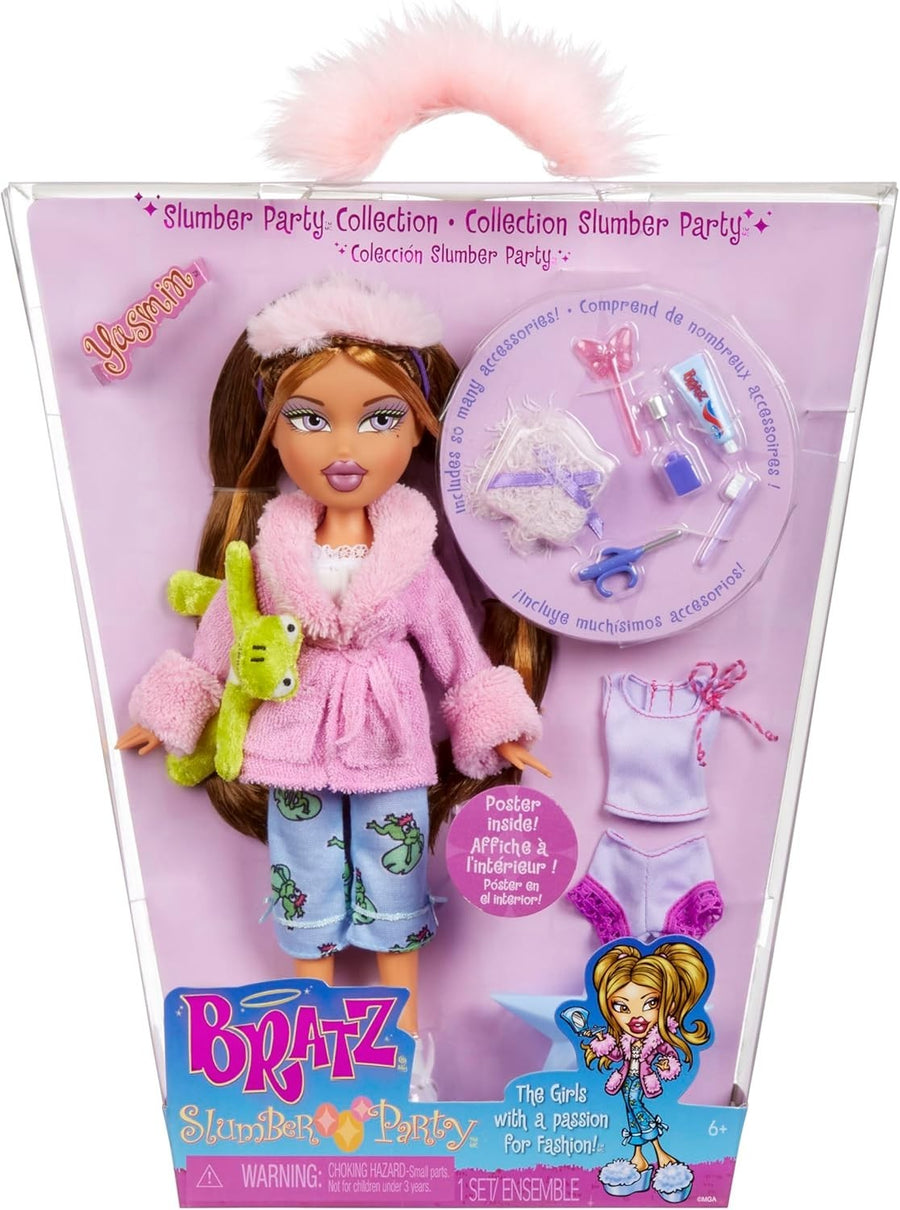 Curly Hair Slumber Party Fashion Doll Pajamas Plush Sleepover