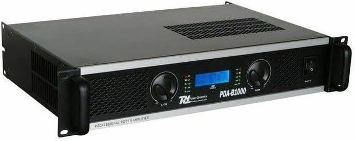 PDA-B1000 1000W Stereo Power Amplifier Bridged XLR TRS LCD Rack Mount