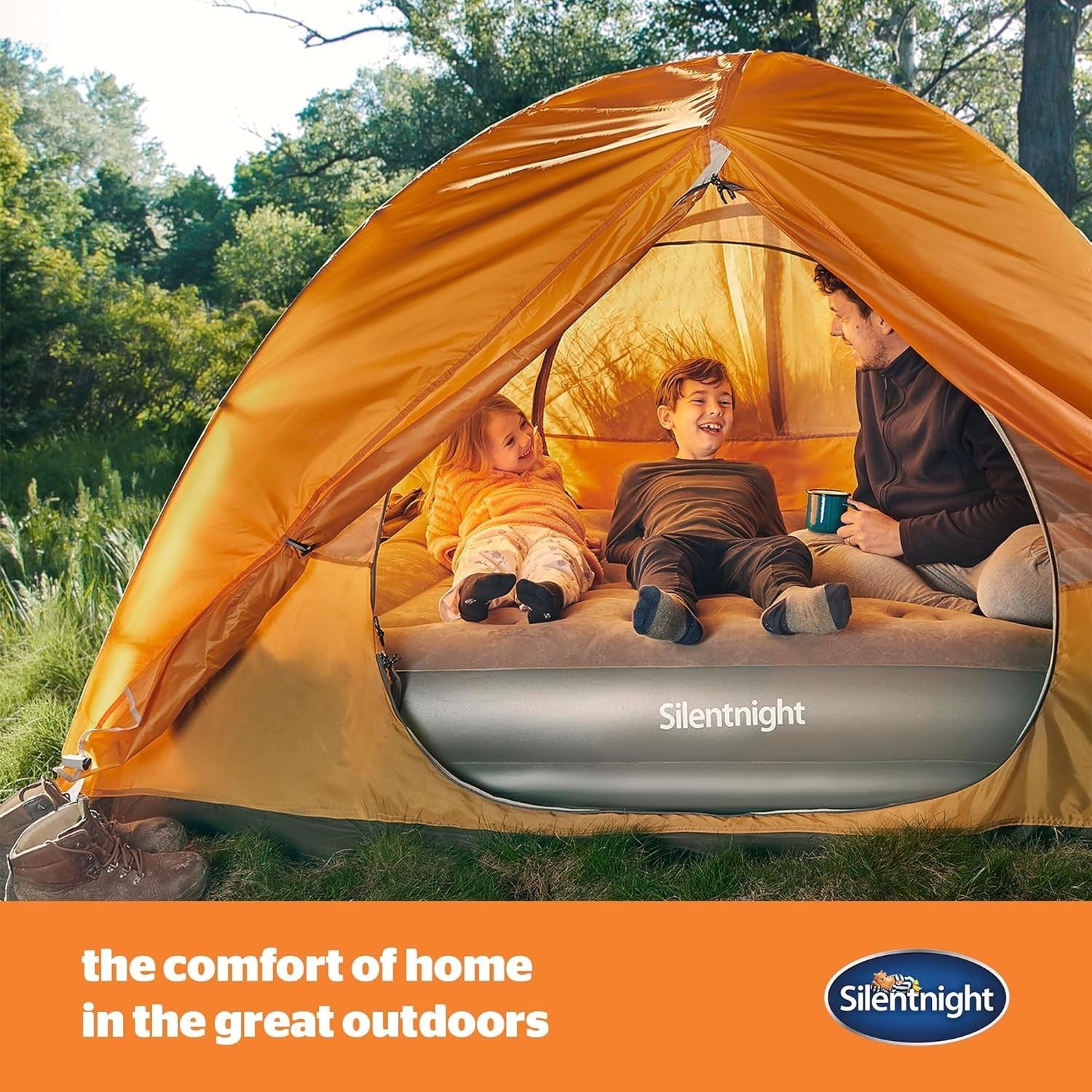 King Size Electric Air Bed – High Rise Flocked Mattress for Camping & Guests