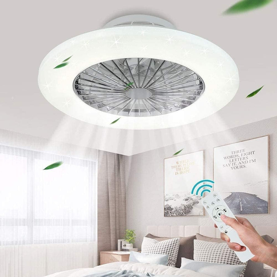 PADMA 50CM Ceiling Fan with Light, 30W LED, Remote, Dimmable, Quiet