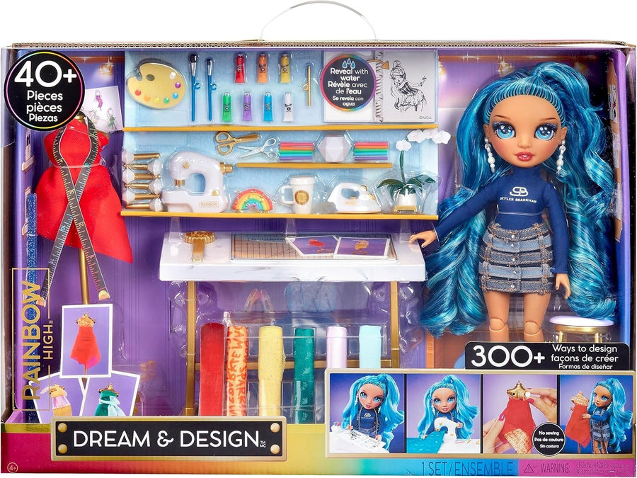 Fashion Design Studio Playset Doll No Sew Kit 300+ Designs