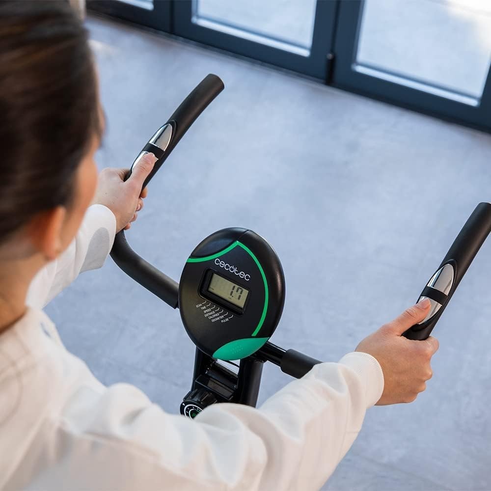 Foldable Magnetic Exercise Bike Pulse Sensors & 8 Resistance Levels