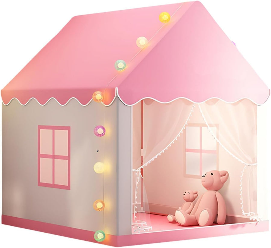 Large Princess Kids Play Tent Indoor w Lights Toddler Playhouse