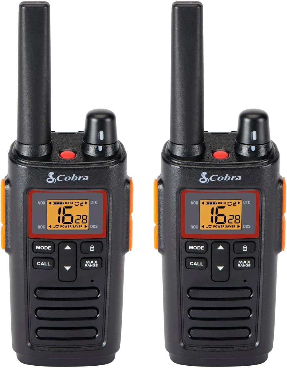 Rechargeable Walkie Talkies 2-Pack, 16 Channels, 8km Range, IPX2