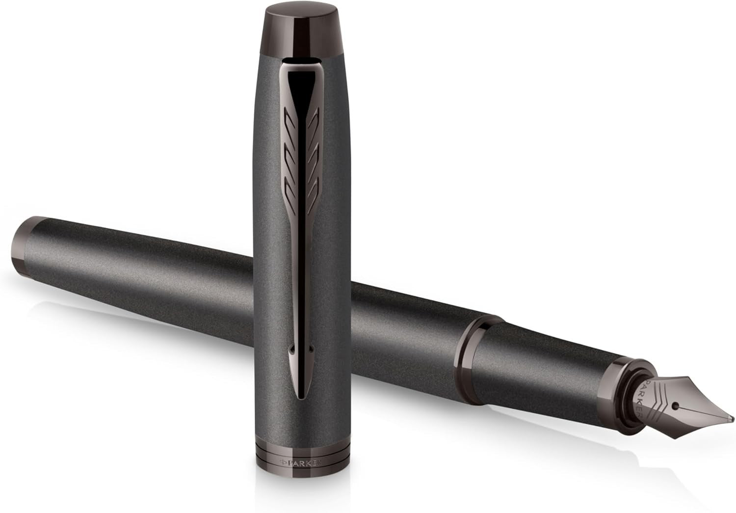 Luxury Gun Metal Fountain Pen Medium Nib IM Monochrome Gift Box