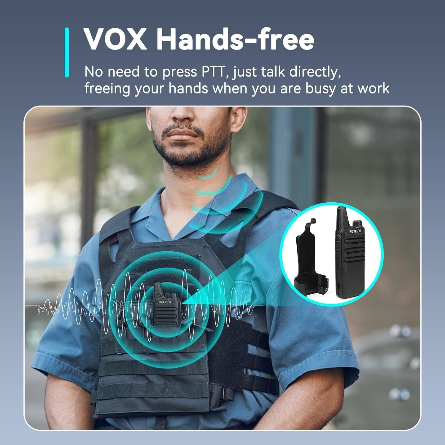 Professional Walkie Talkies 10 Pack PMR446 Rechargeable VOX 2 Way Radios