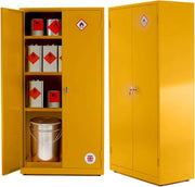 Fireproof Lockable COSHH Storage Cabinet with Adjustable Shelves 181.5cm