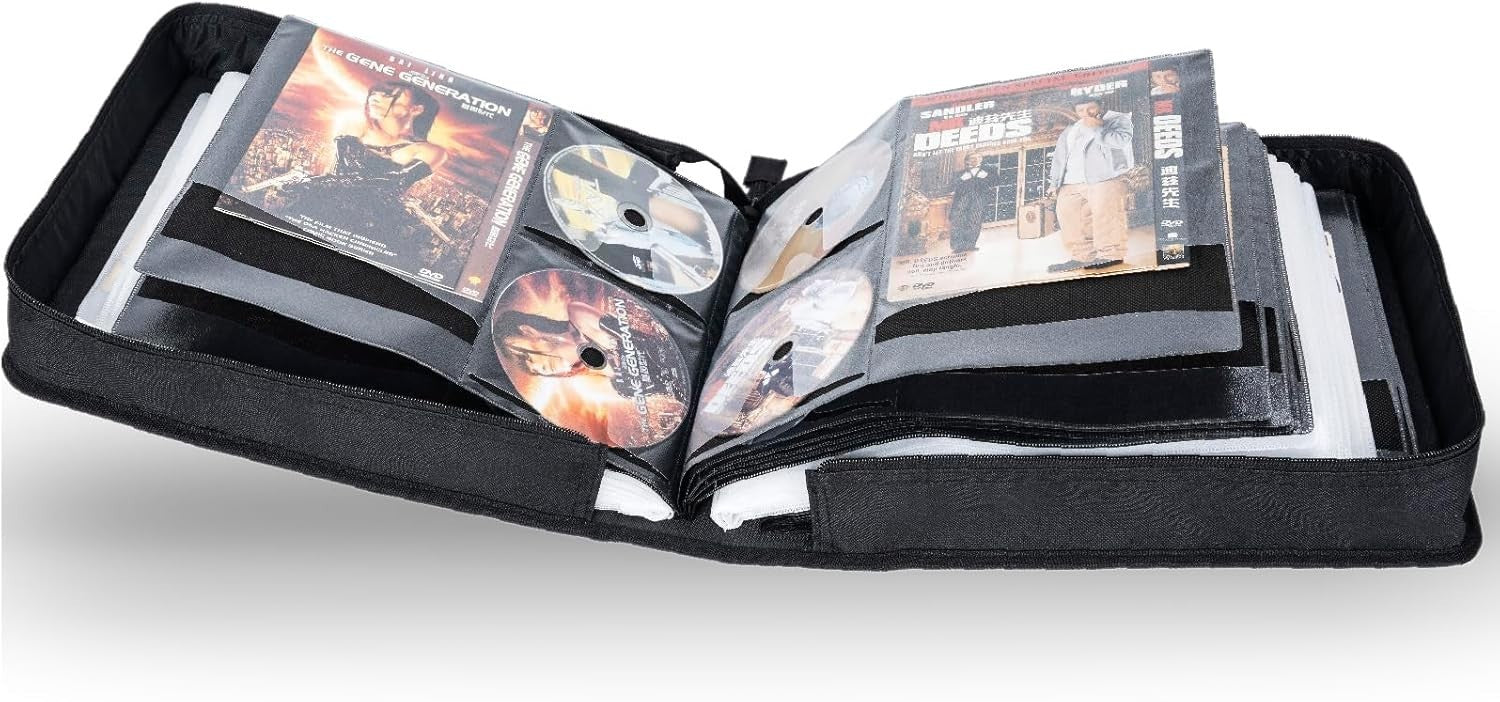 200 Disc CD DVD Blu Ray Storage Wallet Binder Case Album Organizer