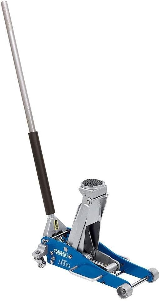 2.5 Ton Aluminium Steel Trolley Jack Quick Lift 102–465mm Low Profile Heavy Duty