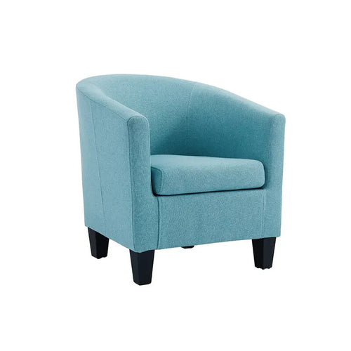 Teal Fabric Tub Chair Armchair Accent Seat for Bedroom Lounge Reading Nook