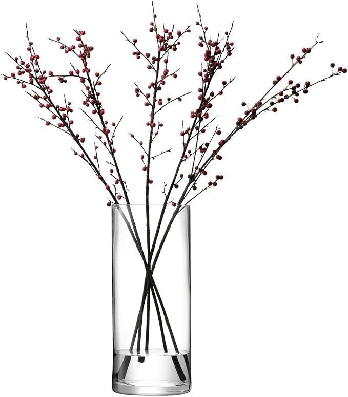 Extra Tall Clear Glass Cylinder Vase 42cm Modern Flower Candle Holder