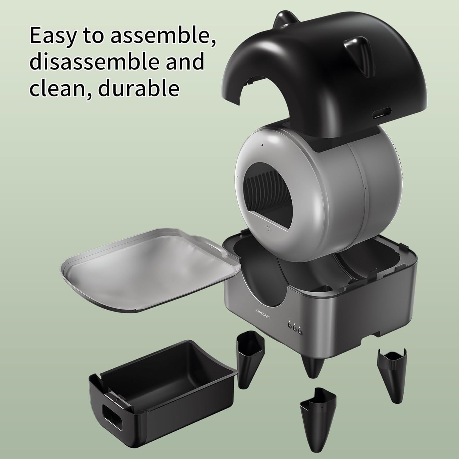 95L Self Cleaning Cat Litter Box APP Control Smart Multi Cat XL