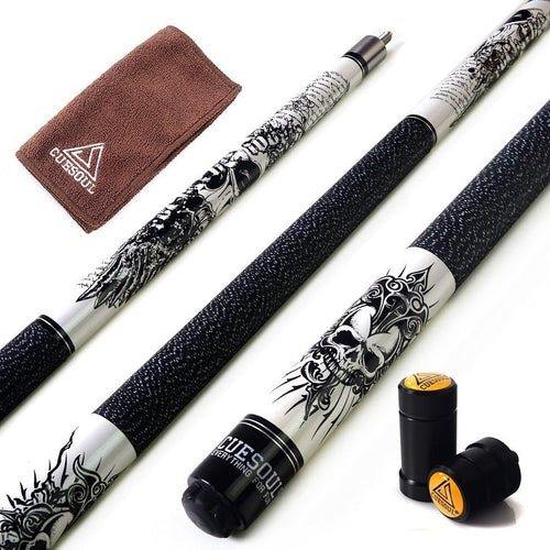 Professional 58” Pool Cue 21oz Maple Shaft 13mm Carbon Ferrule Set