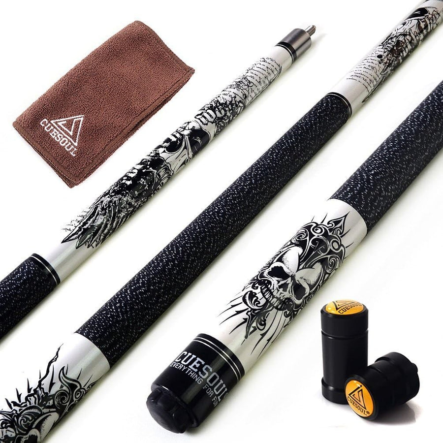 Professional 58” Pool Cue 21oz Maple Shaft 13mm Carbon Ferrule Set