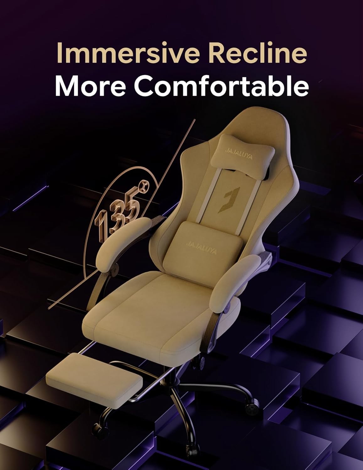 Ergonomic Gaming Chair w/ Footrest Reclining 350lbs