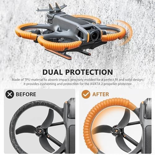 3-IN-1 Drone Protection Kit Propeller Guard Tail Landing Gear Accessories
