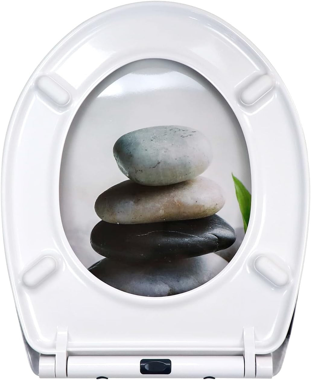 Soft Close Toilet Seat Quick Release Lid Top Fixing Duroplast 45x37cm