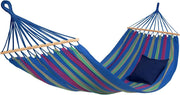 Portable Spreader Bar Hammock – 1 Person, Weatherproof, Blue