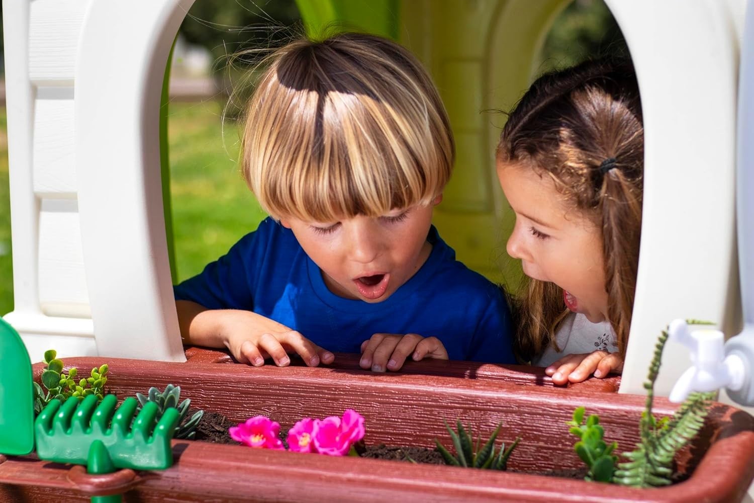 Eco Kids Playhouse Nature Learning Garden House Indoor Outdoor Age 2+