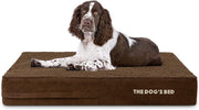 Large Orthopedic Memory Foam Dog Bed 101x64x15cm Brown