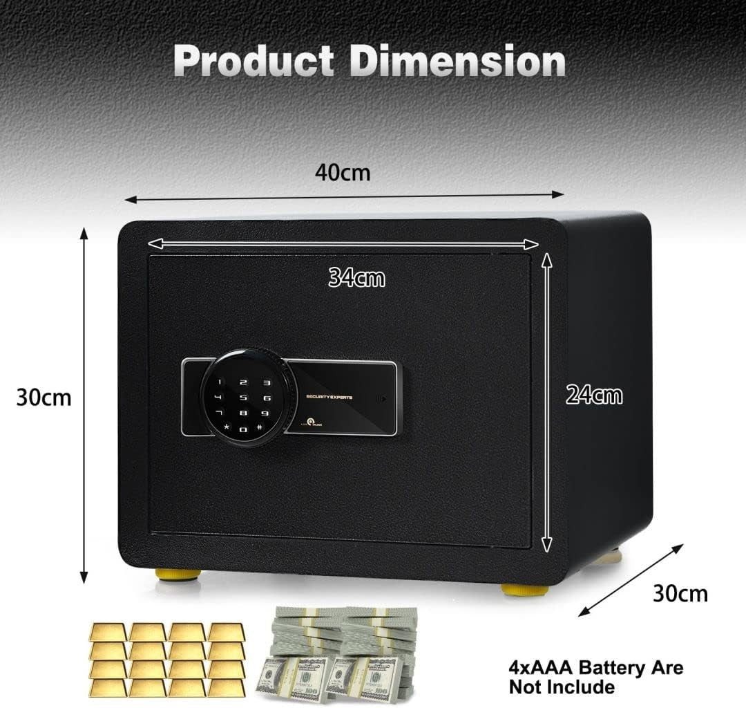 Digital Security Safe Box Electronic Keypad Cash Jewelry Safe 40cm