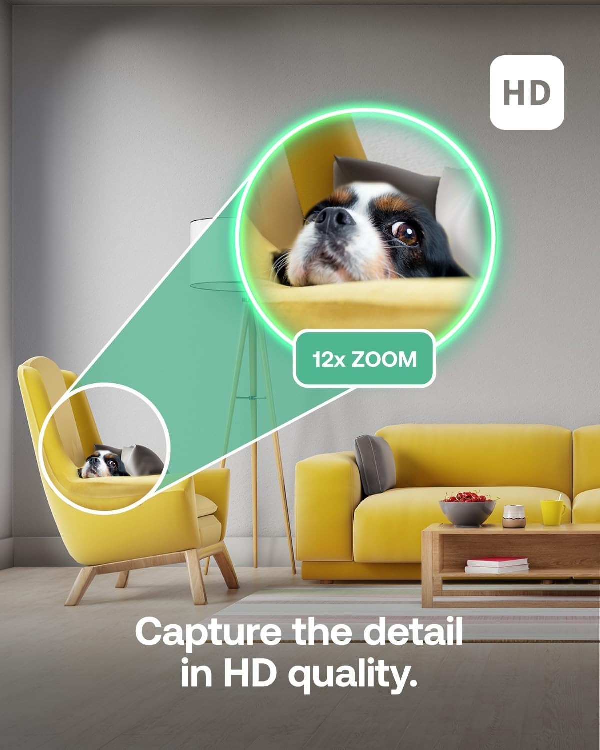 360° PTZ Indoor Security Camera HD Night Vision Motion Sound Alert