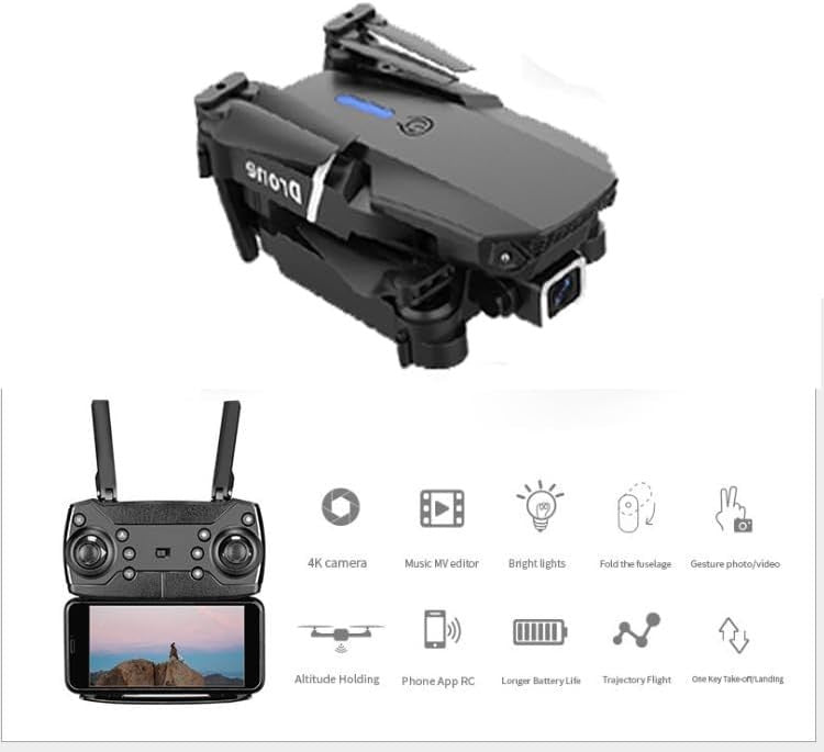 GPS Drone E88 Pro with 1080P Dual Camera Foldable RC Quadcopter Adults
