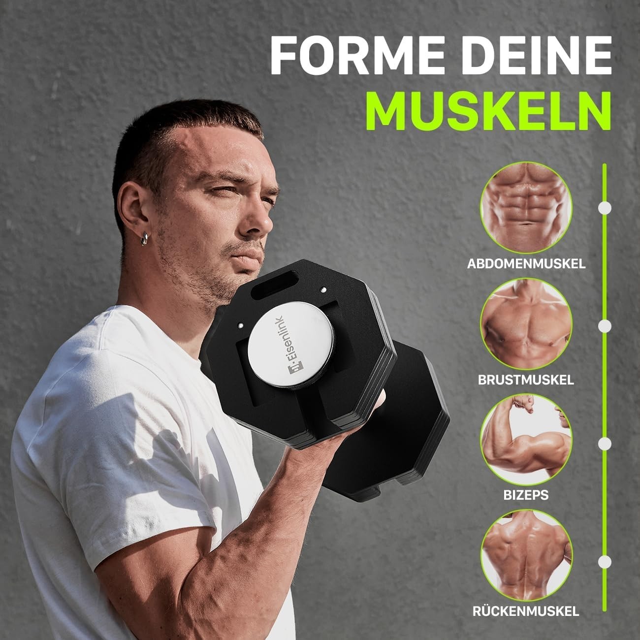 Adjustable Octagonal Dumbbell 4–36kg Non Roll Steel Home Gym Weight