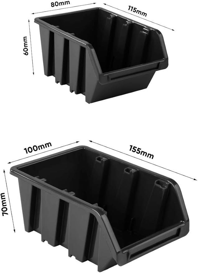 Garage Pegboard Storage Bin Wall Organizer Workshop Tool Rack