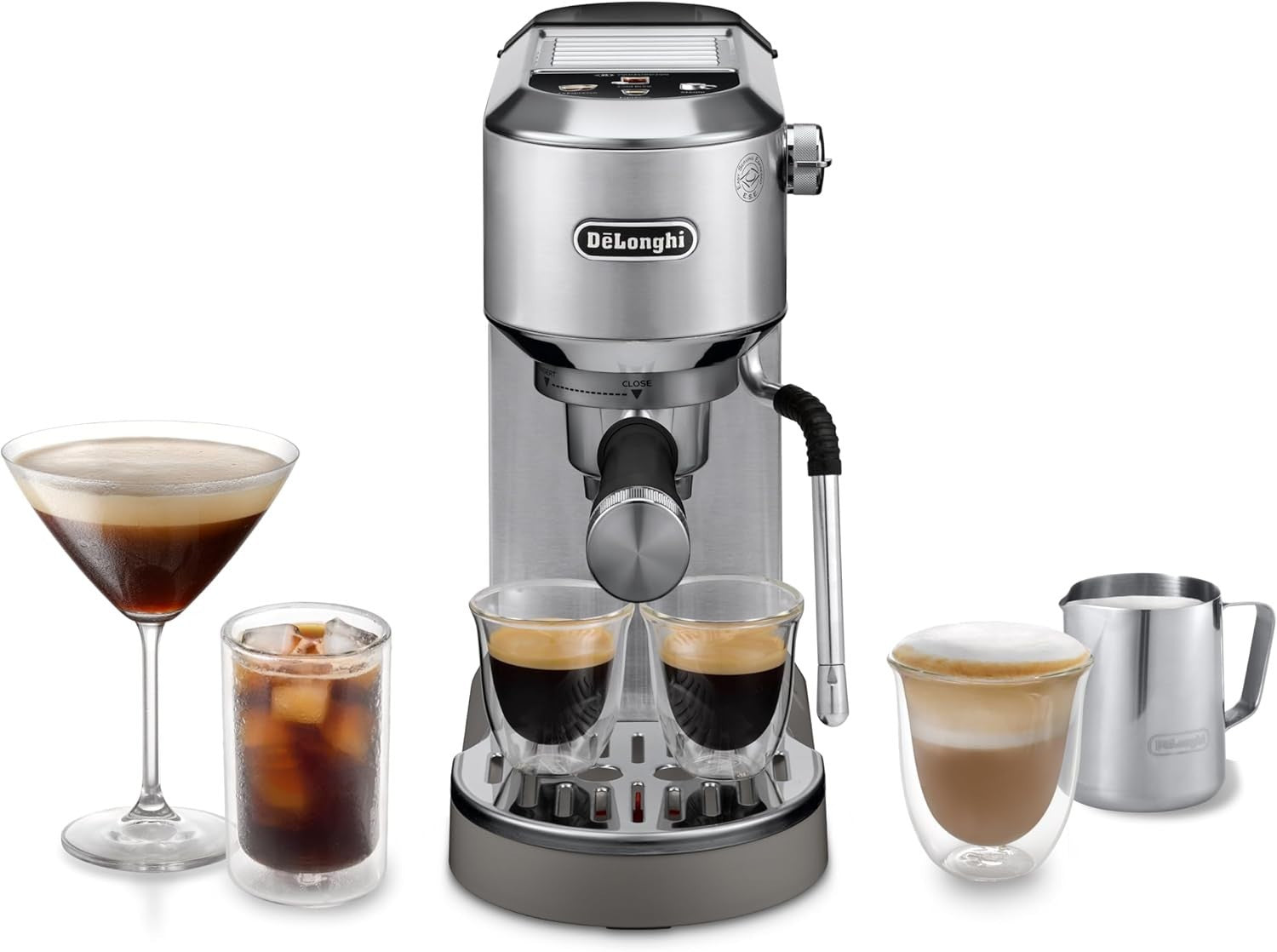 Dual Espresso & Cold Brew Coffee Maker | 15 Bar Pressure | MyLatteArt Steam Wand