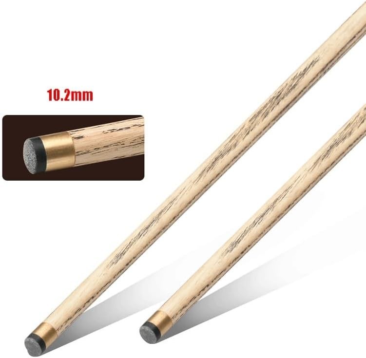 57in One Piece Snooker Pool Cue 19oz Ash Wood 10.2mm Tip Pro