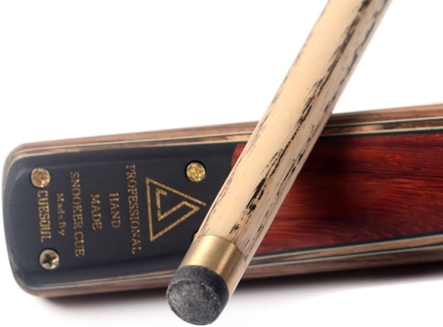57in Snooker Cue 18oz Ash Shaft 3/4 Joint Dual Extensions Pro Set