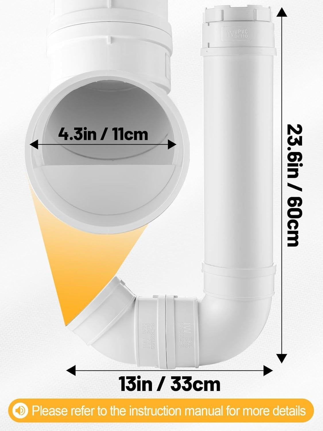 Automatic Chicken Feeder No Waste 6.6lb PVC Wall Mount