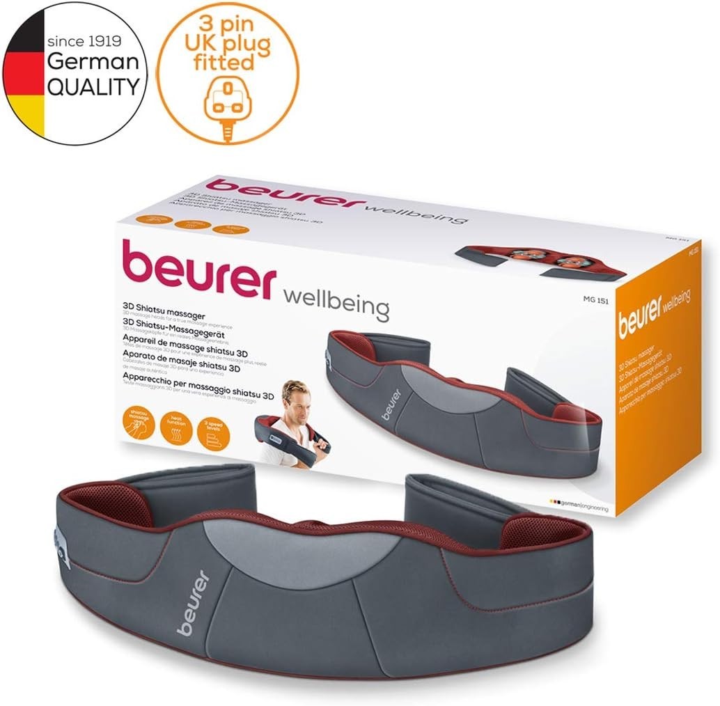 3D Shiatsu Neck Shoulder Back Massager Belt | Heat & Infrared Therapy
