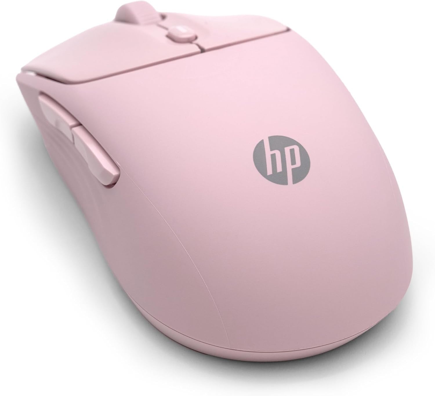 Pink Quiet Wireless Mouse Dual Bluetooth 6000 DPI Soft Touch Office Laptop