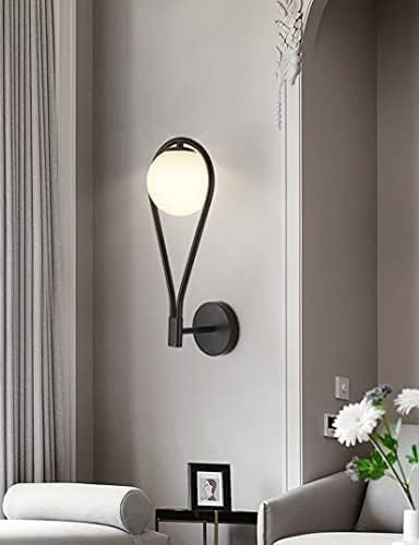 Vintage Black Globe Wall Lights 2PCS 5W LED Elegant Bedroom & Living Room