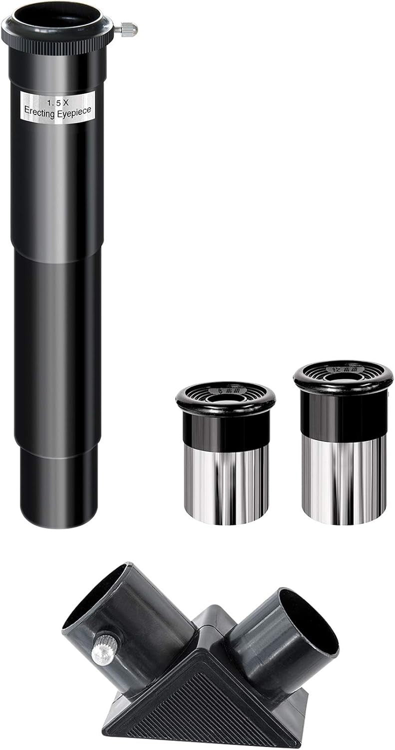 50/600 Telescope Microscope 640x Smartphone Adapter Kit Black