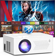 Portable 1080P Smart Projector WiFi6 Bluetooth 13000L Outdoor Cinema