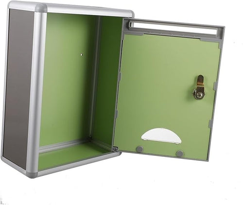 Lockable Wall-Mounted Mailbox Secure Outdoor Post Box Weatherproof & Durable