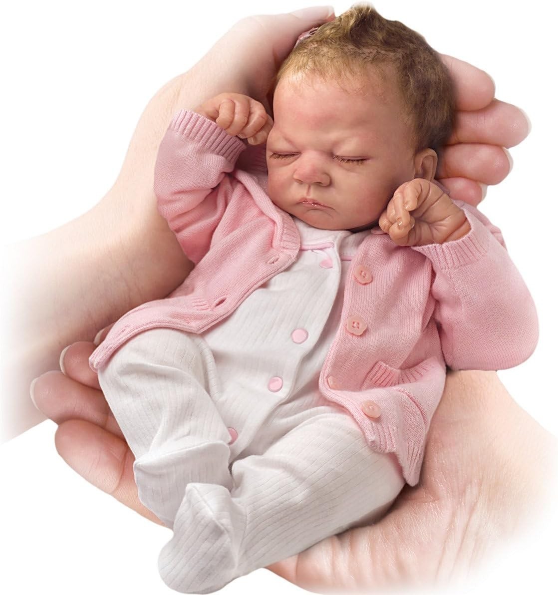 10” Lifelike Collectible Baby Doll RealTouch Vinyl Handpainted Details