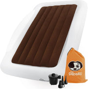 Toddler Inflatable Travel Bed 152×94CM Kids Air Mattress w/ Rails & Pump
