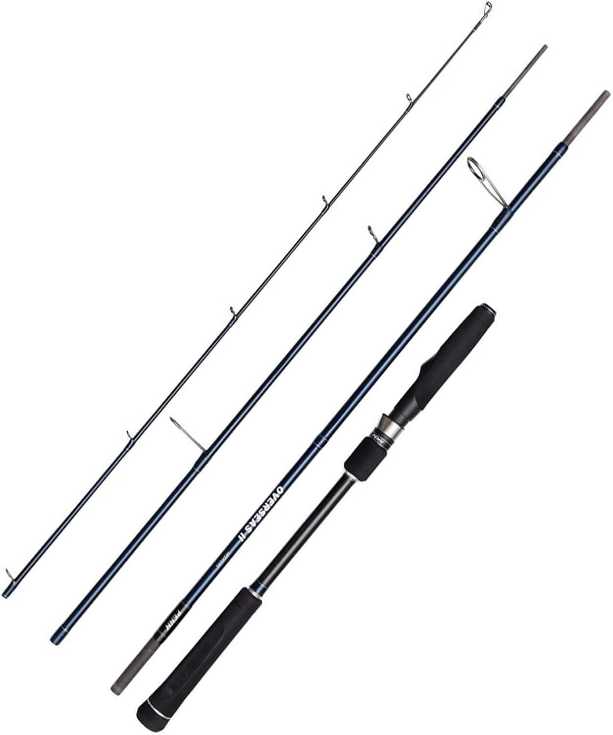 4pc 2.40m Sea Spinning Rod 15-40g Carbon Travel Fishing