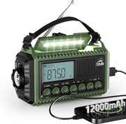 Portable Wind Up Solar Emergency Radio USB Charger AM/FM/SW Torch