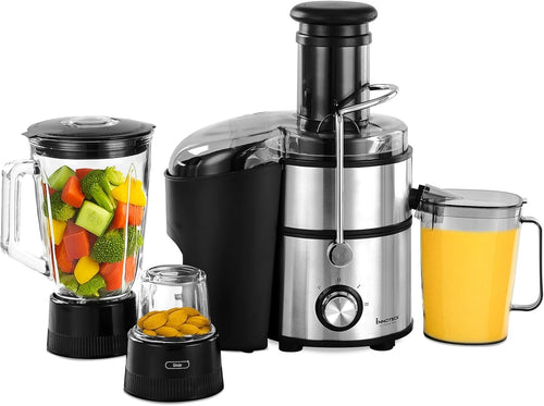 3 in 1 Juicer Blender Grinder 800W Glass Jug Pulse Smoothie Ice