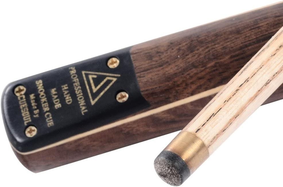 57in 3/4 Joint Snooker Pool Cue Rosewood Splice 9.5mm Tip Set