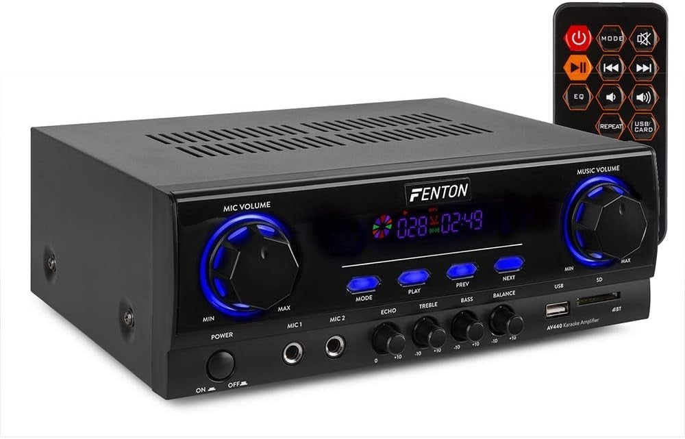 Bluetooth Tower Speaker System 500W Amplifier Karaoke USB MP3 Home HiFi Audio