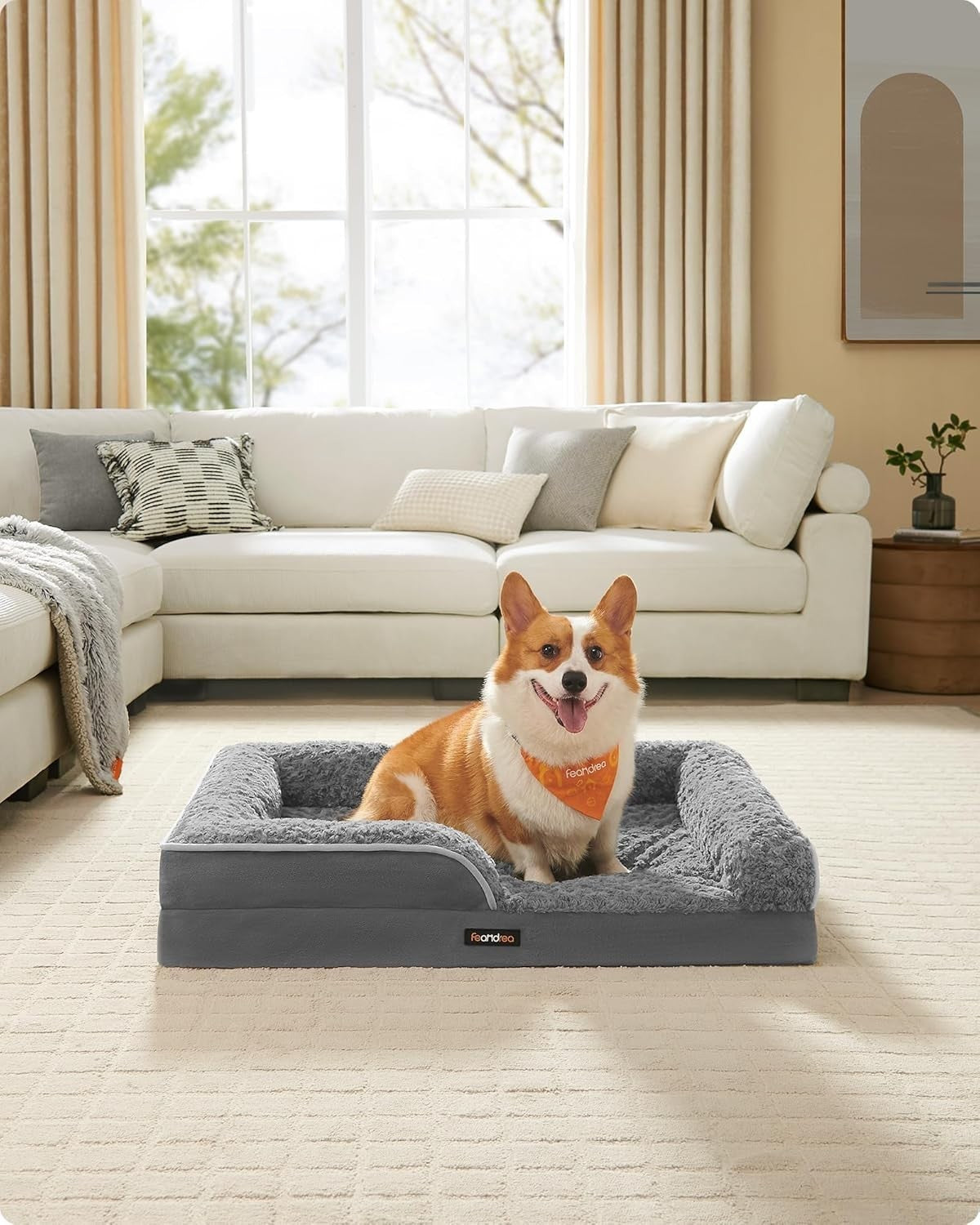 Large Orthopedic Dog Sofa Bed 91x68cm Memory Foam Slate