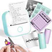 Mini Bluetooth Thermal Sticker Printer T02 Green Portable